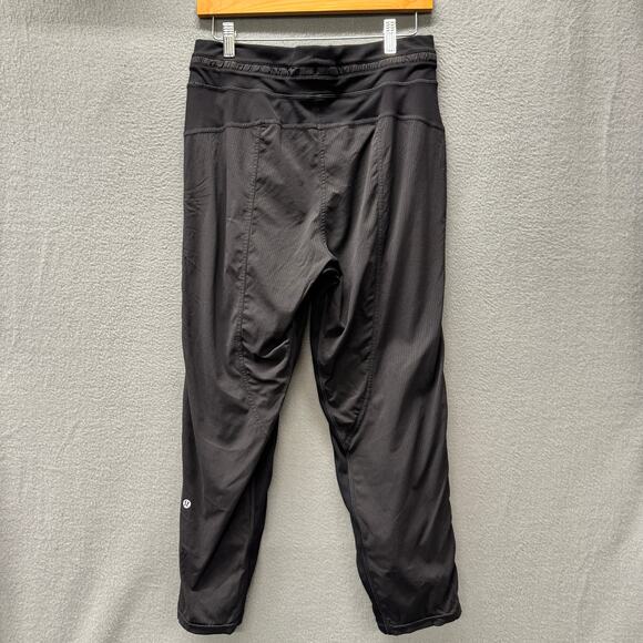 Lululemon Dance Studio Pants Womens 8 Black Cropped Activewear 25" Inseam - Picture 4 of 10